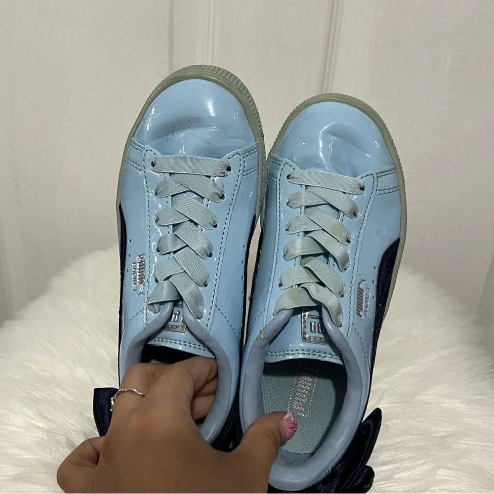 💗 Puma - Kids Blue Sneakers‎ with Bows